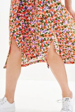 Cortney Washable Silk Dress -Mode Weft Sales Store 0561 Cortney Seaside Floral 2890 web