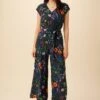 Wynnie Ecovero Jumpsuit - Stella Floral Navy -Mode Weft Sales Store 0562 Wynnie Stella Navy 1