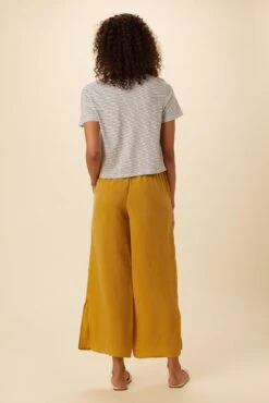 Roxie Reverie Slub Tee - Gigi White Stripe -Mode Weft Sales Store 0595 Roxie Gigi Stripe White 3