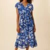 Marianna Viscose Crepe Dress - Cecily Floral -Mode Weft Sales Store 0613 Marianna Crepe Cecily 1