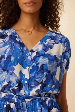 Marianna Viscose Crepe Dress - Cecily Floral -Mode Weft Sales Store 0613 Marianna Crepe Cecily 4