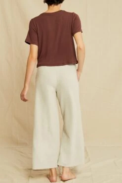 Tara Dream Rib Cropped Tee - Mocha -Mode Weft Sales Store 0622 Tara Mocha 5721 web f19c149f 420d 4cf7 88fd c18da3ac343f