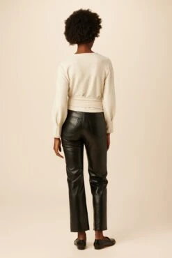 Joni Nouveau Fleece Top - Oatmeal -Mode Weft Sales Store 0624R1 Joni Oatmeal 3