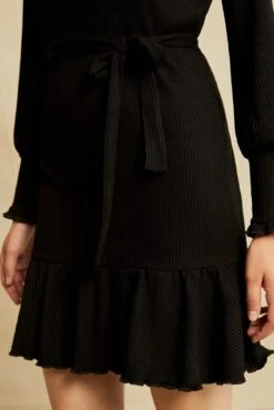 Ziggy Paris Rib Dress - Black -Mode Weft Sales Store 0638 Ziggy Black 4865 web 5099ab3f 5687 4f4a abc6 9a7a356f5282
