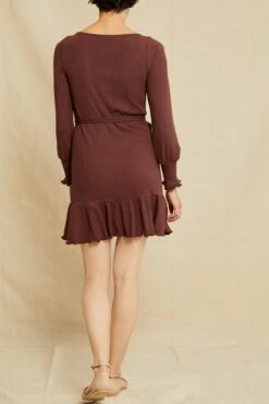 Ziggy Paris Rib Dress - Mocha -Mode Weft Sales Store 0638 Ziggy Mocha 4624 web 116f4a5c b8f4 4d96 8e3e 9aabaa237c85