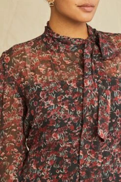 Umbria Nouveau Silk Dress -Mode Weft Sales Store 0643 Umbria Joshua Tree Floral 2089 web