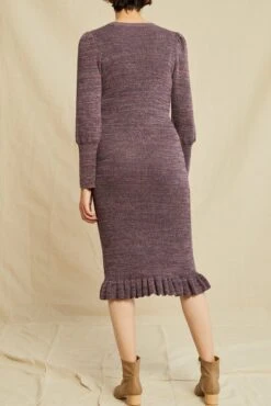 Alaya Organic Cotton Sweater Dress - Azure Melange -Mode Weft Sales Store 0658 Alaya Azure Melange 3965 web b0151a21 e2e4 47a4 94e7 84c637c9a632