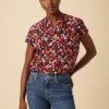 Renata Ecovero Blouse - Villa Floral -Mode Weft Sales Store 06 607 Renata Ecovera Viscose Villa Floral 1