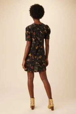 Darla Washable Silk Dress - Saint Germain Floral -Mode Weft Sales Store 0703 Darla St Germain Floral 3
