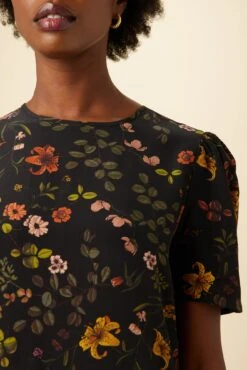 Darla Washable Silk Dress - Saint Germain Floral -Mode Weft Sales Store 0703 Darla St Germain Floral 4