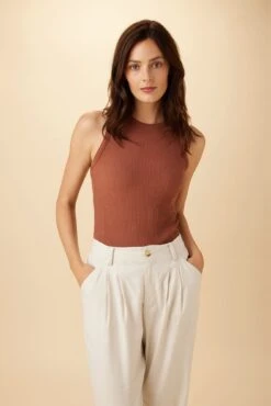 Asmet Paris Rib Tank - Earth