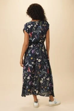 Sarla Ecovero Dress - Gemini Navy -Mode Weft Sales Store 08 10219 Sarla Gemini Navy 3