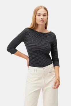 Mode Weft Sales Store -Mode Weft Sales Store 1005R1 34 Francoise Gigi Black Stripe 1