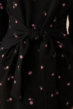 Colombe Luxe Fleece Dress - Fleur -Mode Weft Sales Store 10080 Colombe Lux Fleur 4