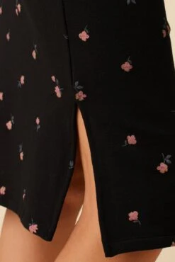 Colombe Luxe Fleece Dress - Fleur -Mode Weft Sales Store 10080 Colombe Lux Fleur 5