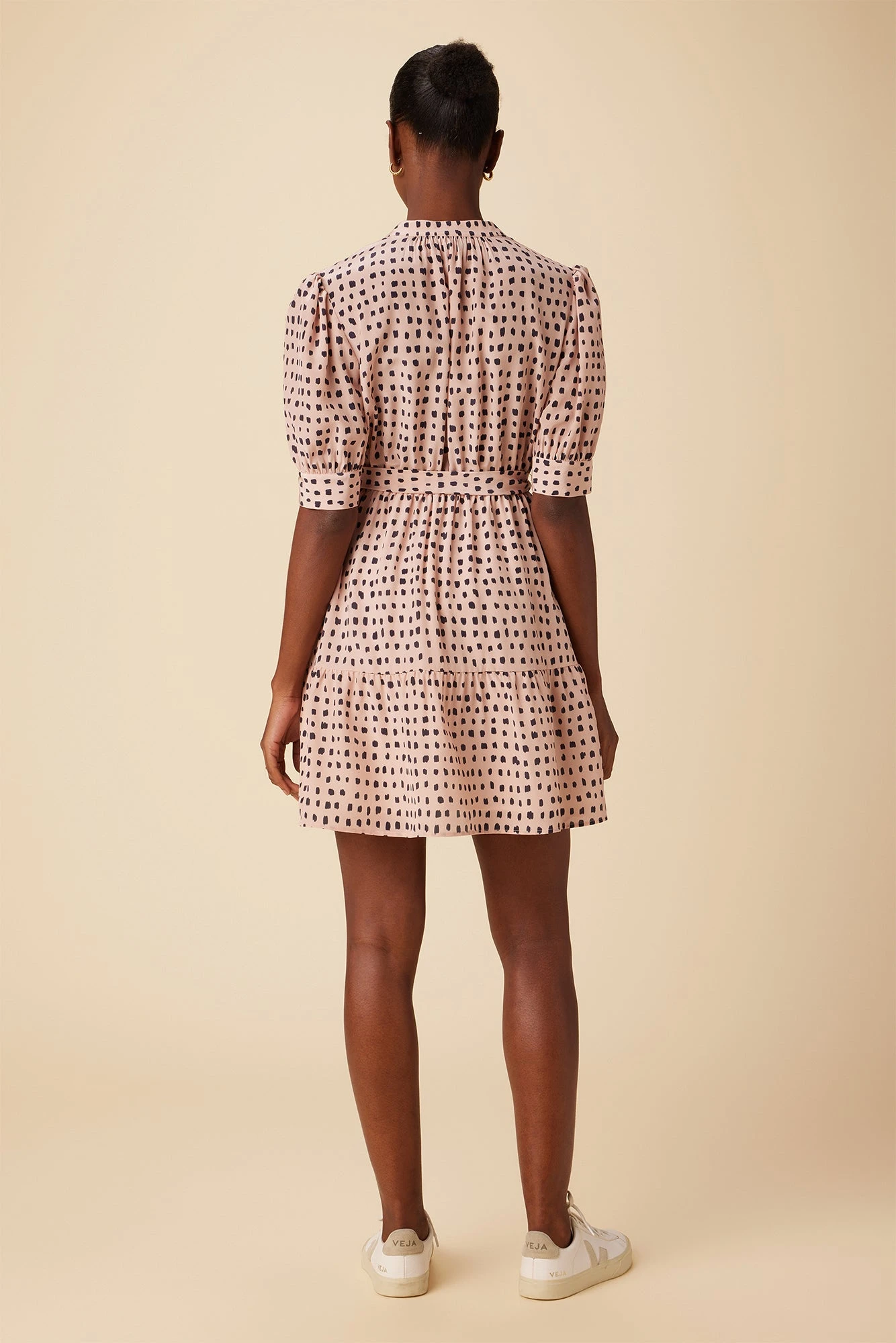 Malta Washable Silk Dress - Valencia Dot Pink 5 Malta Washable Silk Dress - Valencia Dot Pink - Image 3