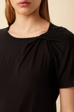 Mallorca Dream Knit Tee - Black -Mode Weft Sales Store 10082 Mallorca Black 4