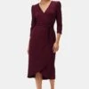 Abigail Paris Rib Dress - Plum -Mode Weft Sales Store 10098 Abigail Plum 1