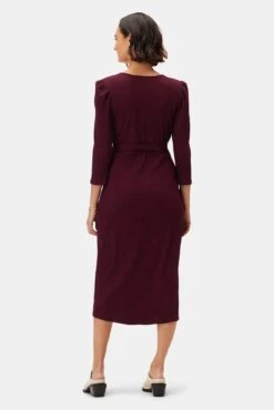 Abigail Paris Rib Dress - Plum -Mode Weft Sales Store 10098 Abigail Plum 3