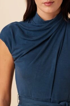 Hallie Tencel Luxe Dress - Azure -Mode Weft Sales Store 10111 Hallie Azure 4