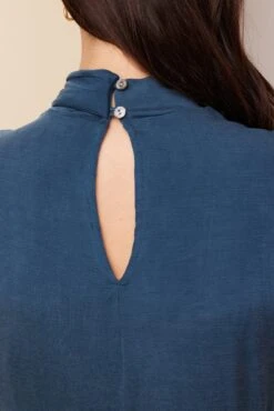 Hallie Tencel Luxe Dress - Azure -Mode Weft Sales Store 10111 Hallie Azure 5