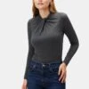 Wren Dream Knit Top - Anthracite -Mode Weft Sales Store 10130 Wren Dream Knit Anthracite 1