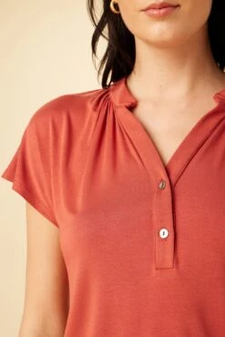 Atlanta Dream Knit Top - Sienna -Mode Weft Sales Store 10131 Atlanta Modal Sienna 4