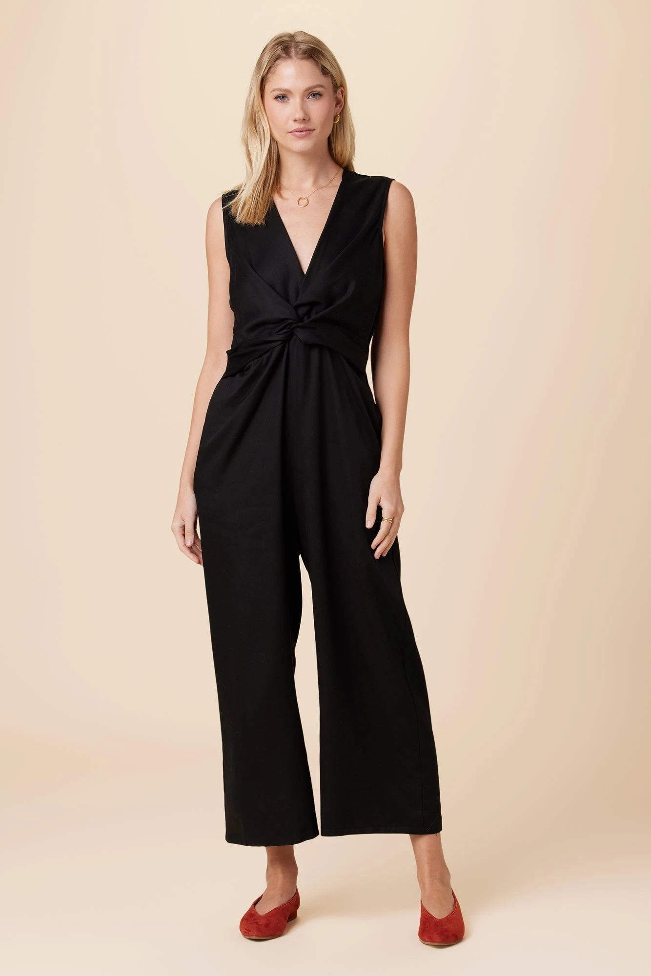 Cayenne Tencel Jumpsuit - Black 3 Cayenne Tencel Jumpsuit - Black
