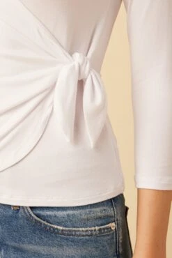 Gladys Dream Knit Top - White -Mode Weft Sales Store 10135 Gladys Dream Knit White 5