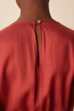 Fantasia Tencel Jumpsuit - Red Clay -Mode Weft Sales Store 10166 Fantasia Tencel Red Clay 5