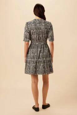 Malta Organic Cotton Dress - Nina Black -Mode Weft Sales Store 10182 Malta Cotton Nina Black 3