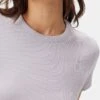 Eleanor Baby Rib Tee - Lilac 1 Eleanor Baby Rib Tee - Lilac -Mode Weft Sales Store 10194 Eleanor Lilac 4