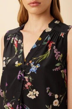 Amy Washable Silk Blouse - Marin Floral -Mode Weft Sales Store 10209 SL Amy Marin Floral 4