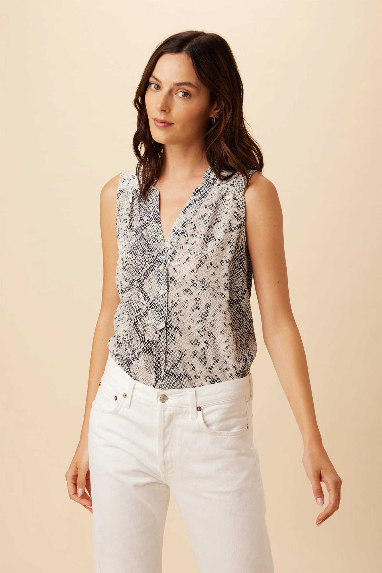 Amy Washable Silk Blouse - Serpentine 3 Amy Washable Silk Blouse - Serpentine