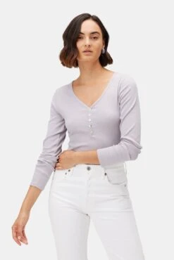 Deacon Baby Rib Top - Lilac
