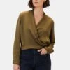 Calais Blouse - Bronzed Olive -Mode Weft Sales Store 10243 Calais Bronzed Olive 1
