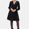 Ivy Long Sleeve Dress - Black -Mode Weft Sales Store 10290 LS Ivy Recycled Poly Black 1