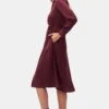 Joyce Dress - Plum -Mode Weft Sales Store 10296 LS Joyce Polyester Plum 2