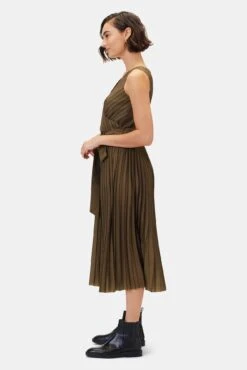 Cambria Dress - Bronzed Olive -Mode Weft Sales Store 10312 Cambria Bronzed Olive 2