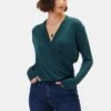Calais Dream Knit Blouse - Darkest Spruce -Mode Weft Sales Store 10333 Calais Knit Darkest Spruce 1