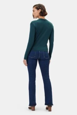 Calais Dream Knit Blouse - Darkest Spruce 8 Calais Dream Knit Blouse - Darkest Spruce -Mode Weft Sales Store 10333 Calais Knit Darkest Spruce 3