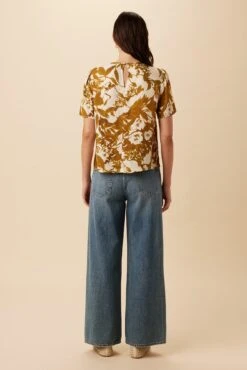 Odilia Tencel Twill Blouse - Pasadena Gold -Mode Weft Sales Store 10334 Odilia Twill Pasadena Gold 3