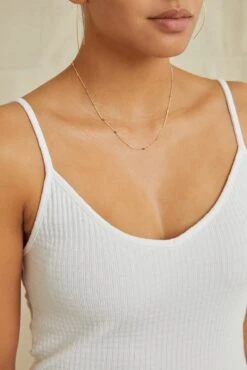 Thea Pointelle Rib Tank - White - ReAmour -Mode Weft Sales Store 1063TheaWhite 5908 web 17cccdbc 7113 4f26 b3bb 5488830e784e