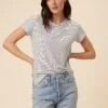 Leif Tencel Slub Tee - Gigi White Stripe -Mode Weft Sales Store 1335 Leif Gigi Stripe White 1