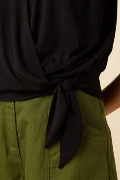 Simone Dream Knit Top - Black -Mode Weft Sales Store 1342 Simone Black 5