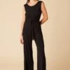 Gardenia Dream Knit Jumpsuit - Black -Mode Weft Sales Store 1609 Gardenia Black 1
