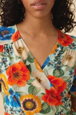 Luella Washable Silk Dress - Devon Floral -Mode Weft Sales Store 16 10181 Luella Devon Floral 4