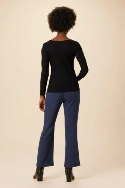 Corsica Paris Rib Top - Black -Mode Weft Sales Store 19 10102 Corsica Rib Black 3