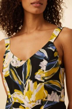 Brea Washable Silk Jumpsuit - Marbella -Mode Weft Sales Store 2008 Brea Marbella Floral 4