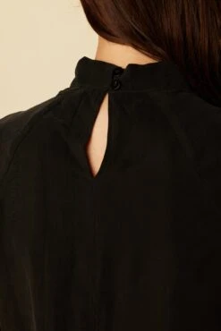 Papillon Cottonseed Cupro Blouse - Black -Mode Weft Sales Store 20 0156 Papillon Black 5